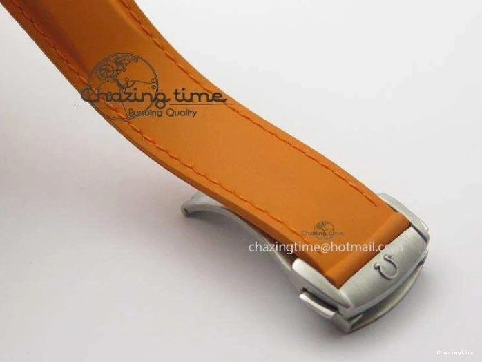 0516 Breathable Planet Ocean SS Bp Maker 45mm Orange Bezel On Orange Rubber Strap A 8221